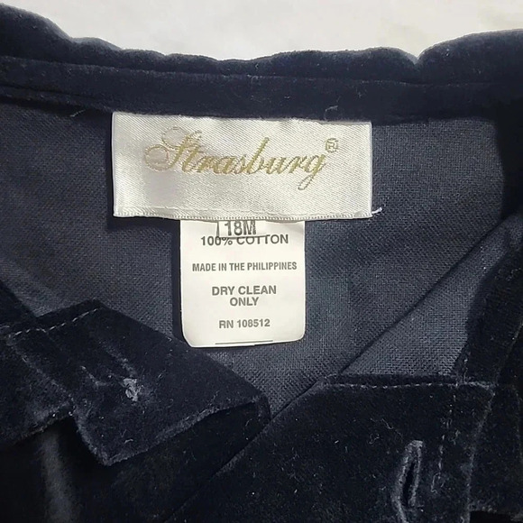 Baby's Strasburg 1-Pc Romper, Black Size 18Mos, Pre-Owned - Picture 6 of 6